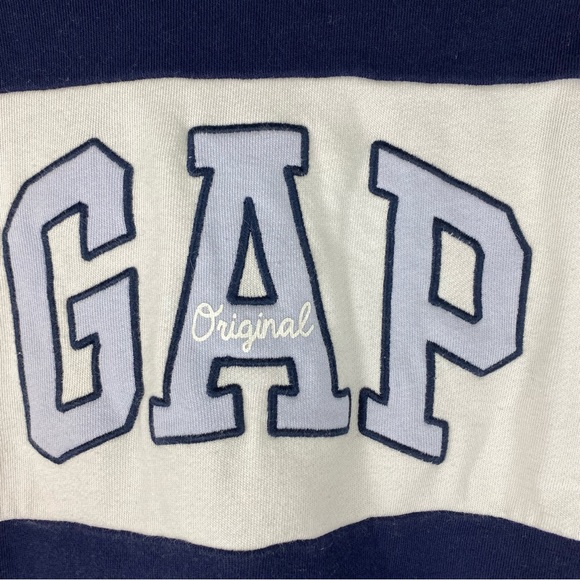 Original GAP Blue Color Block Sweatshirt - Picture 3 of 5